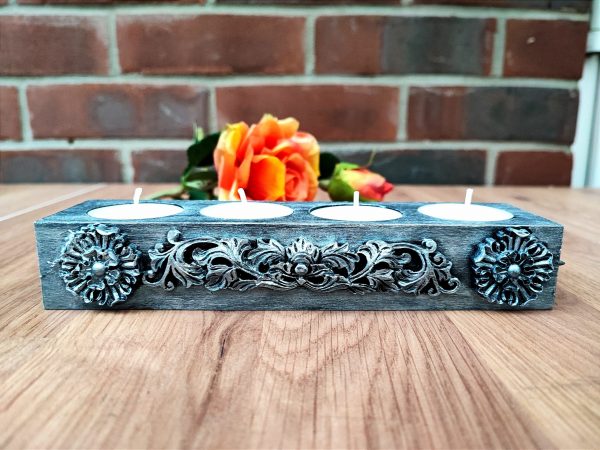 Silver Tea Light Candle Holder - Image 3