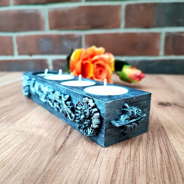 Silver Tea Light Candle Holder