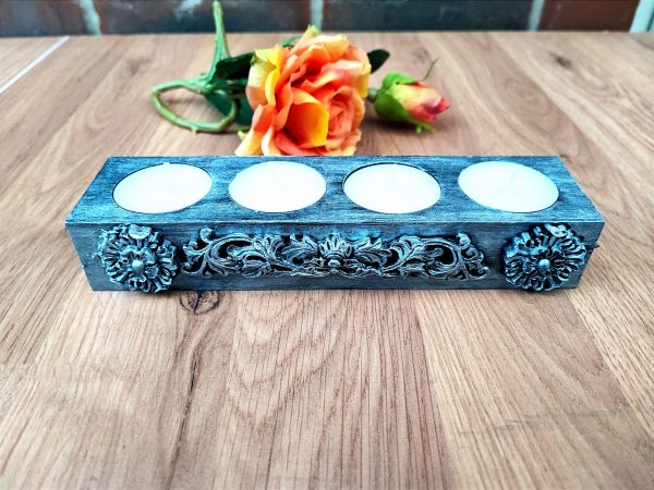Silver Tea Light Candle Holder - Image 2