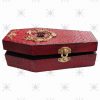 Vintage Crimson Coffin Trinket Box - Image 2