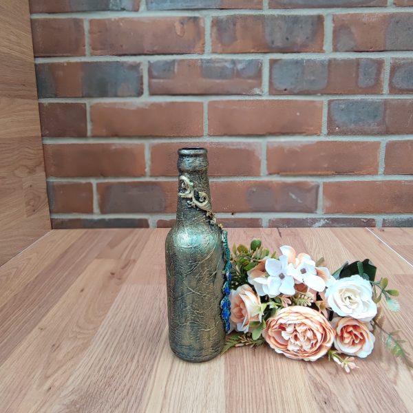 Peacock Decorated Bottle - Image 3