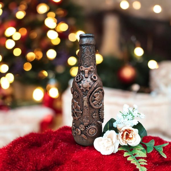 Steampunk Decorated Bottle