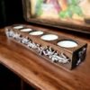 Wooden Tealight Candle Holder for 5 Candles, Unique Gift , Rectangular Candle Holder - Image 3