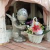 Easter Decoration, Silver hand-decorated egg