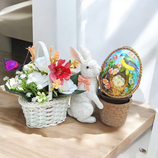 Hand-Decorated Easter Egg, 15x12cm Decoration - Image 2