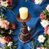 Copper Vintage Style Candle Holder - Image 2