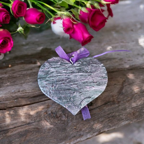 Purple Dragonfly Hanging Heart, Trust Decor - Image 3