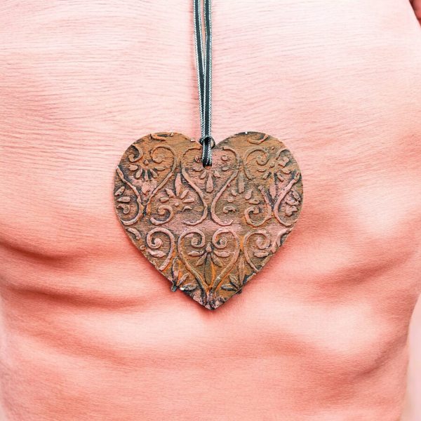 Moth Butterfly Hanging Heart Decoration - Image 3
