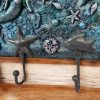 Mermaid Tea Towel Holder with 3 Beautiful Silver Hooks - Image 5