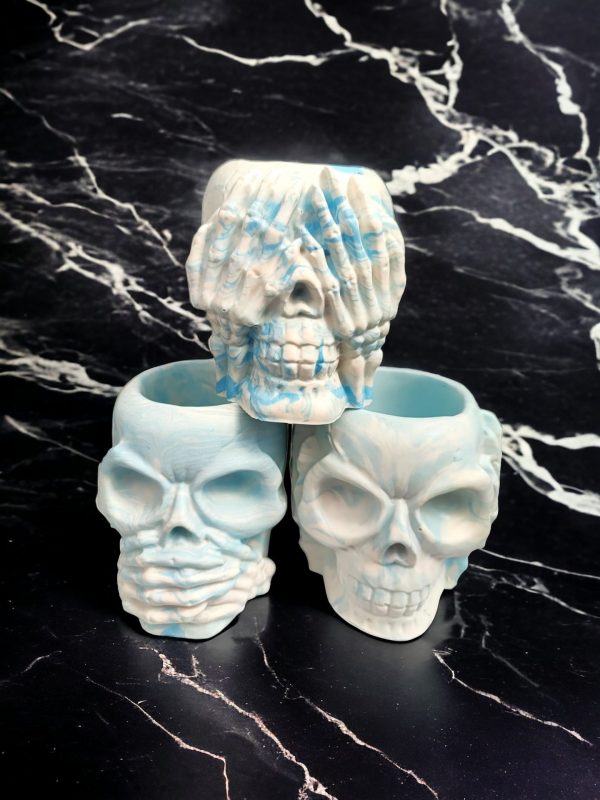 Skull  Resin Pot, Halloween Decoration