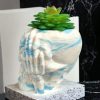 Skull  Resin Pot, Halloween Decoration - Image 7