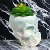 Skull  Resin Pot, Halloween Decoration - Image 9