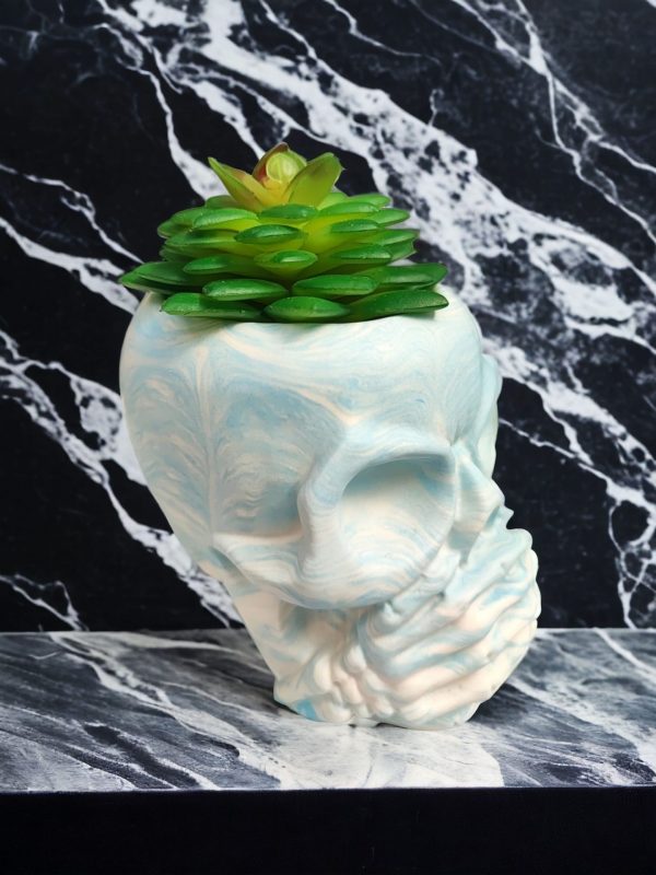 Skull  Resin Pot, Halloween Decoration - Image 9