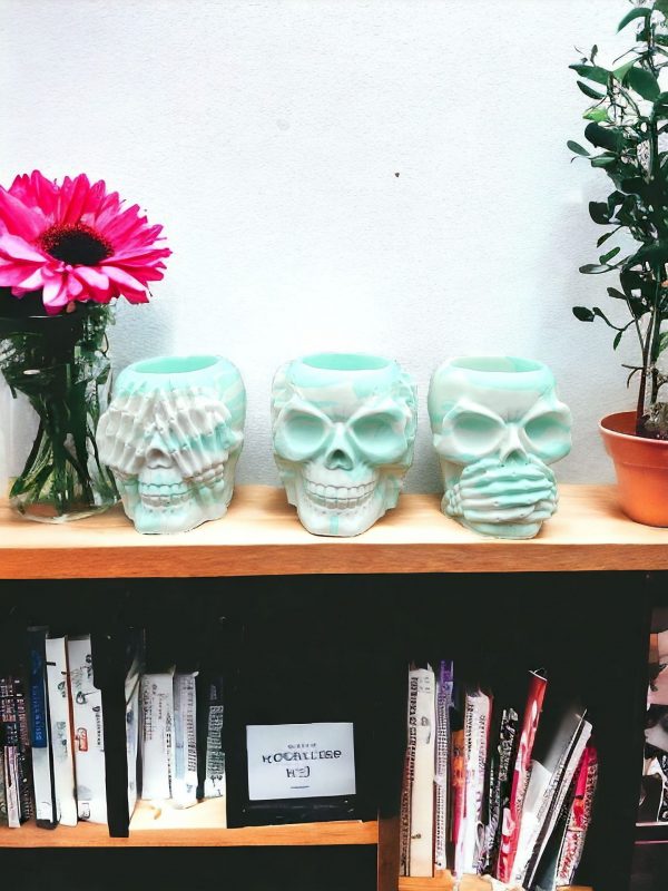Skull Resin Pot - Image 3