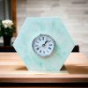 Green Marble Plaster Clock - Image 6