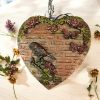 Hanging heart bird decoration