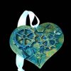 Steampunk style decorated heart