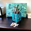 Blue mermaid holder