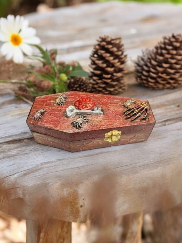 Coffin Jewellery Box,  Sentiment Chest, No.1 Halloween Gift - Image 2