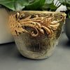 Beautiful Gold Flower Pot, Unique Handmade Gift - Image 2