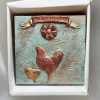 Lovely Rustic Farmhouse Hen Wall Decoration 15x15cm - Image 2