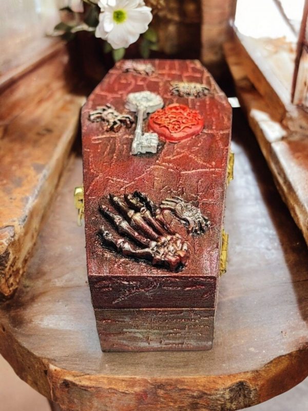 Coffin Jewellery Box,  Sentiment Chest, No.1 Halloween Gift - Image 3