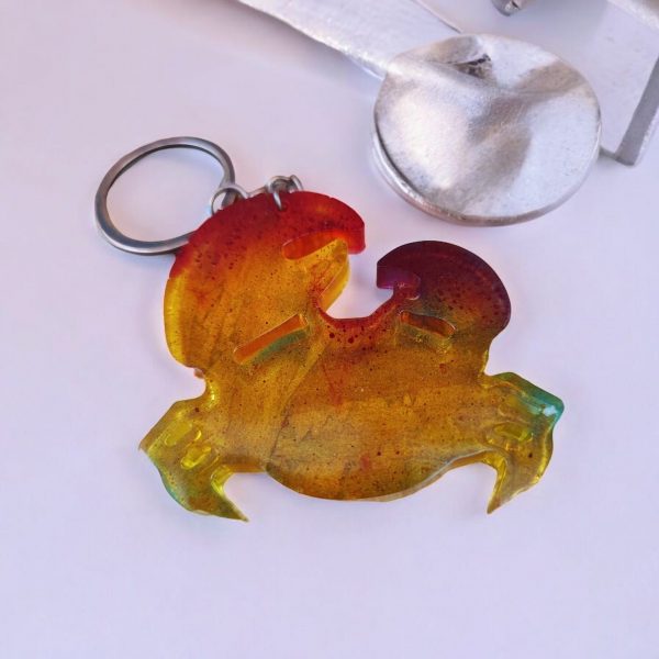 Cancer keyring, Zodiac Star Keychain, Resin Art - Image 7