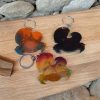 Cancer keyring, Zodiac Star Keychain, Resin Art