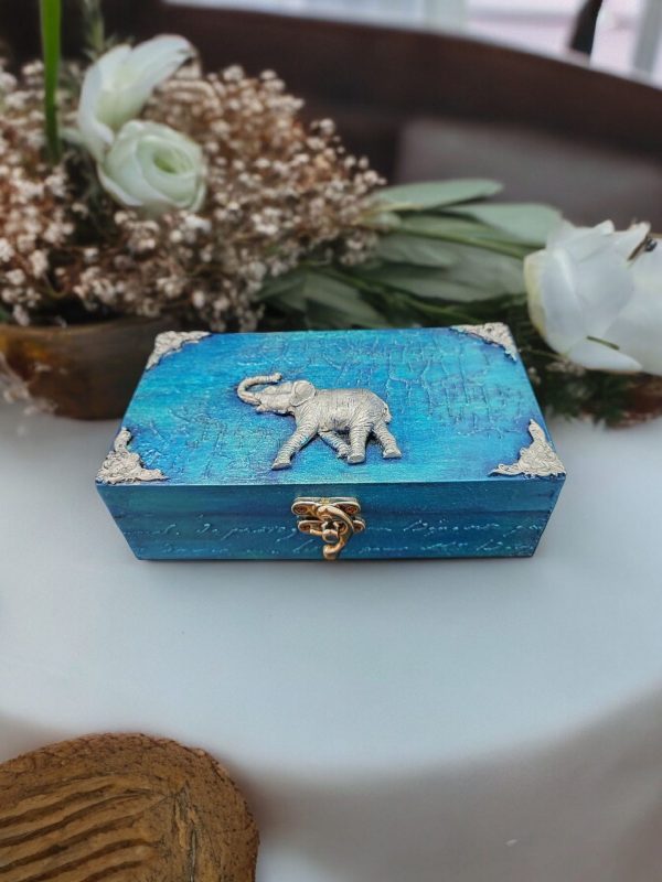 Elephant Wooden Box