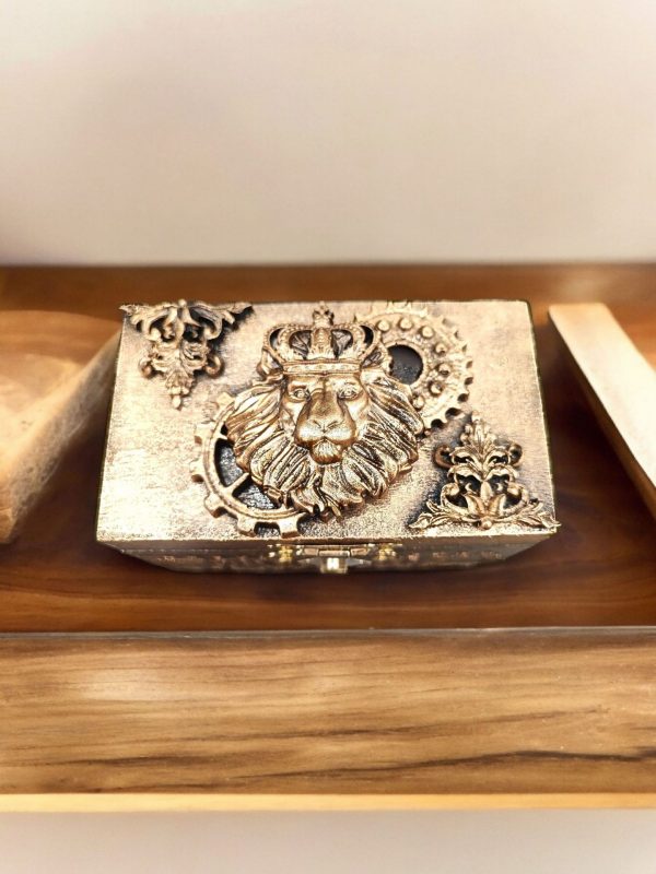 Small Beautiful Gold Jewellery Box