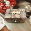 Hand-decorated clay embellished box