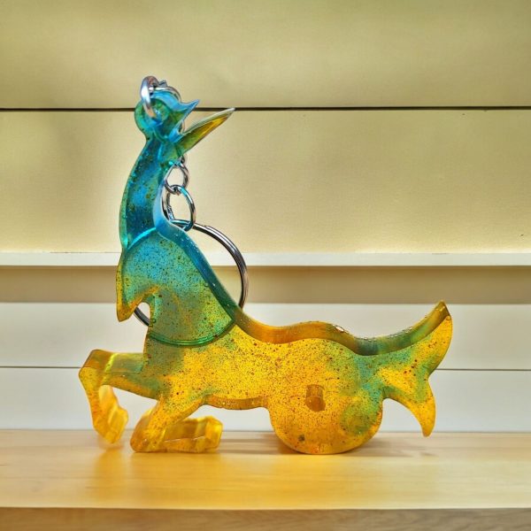 Capricorn Resin Keyring, Hand-crafted, Zodiac Accessory - Image 2