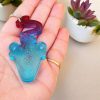 Aquarius Resin Keyring,Hand-crafted, Zodiac Accessory - Image 3