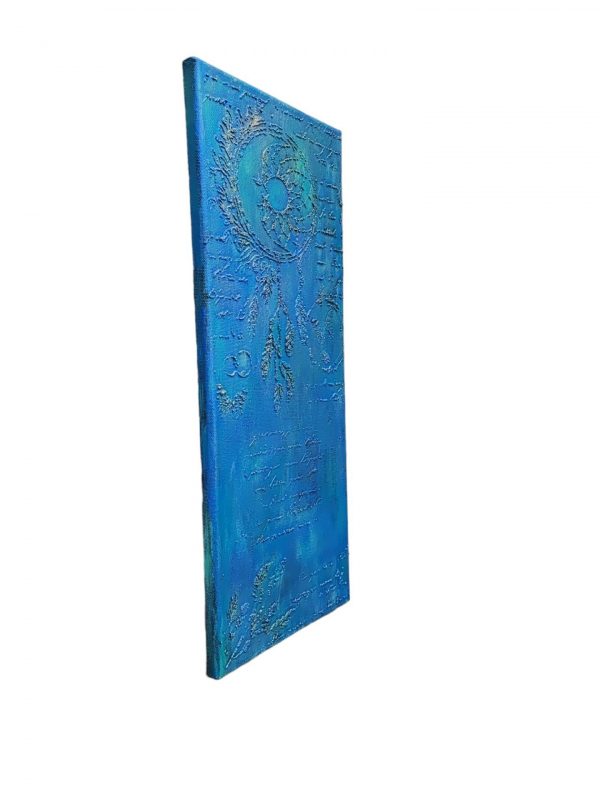 Textured Dream Catcher Canvas, 50x20cm Canvas - Image 3