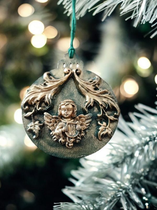 Handcrafted Angel Tree Decorations, Set of 2 - Image 4