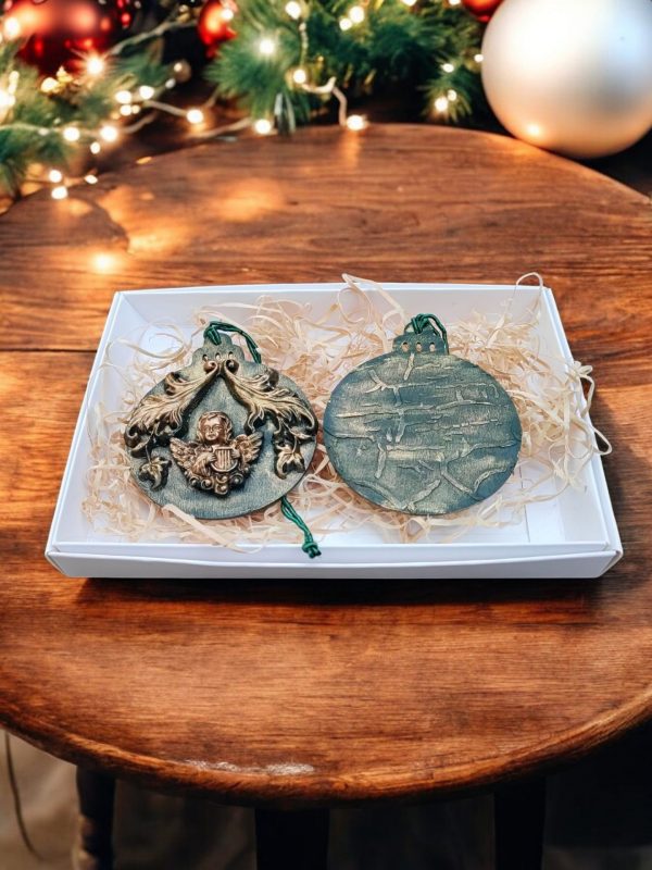 Handcrafted Angel Tree Decorations, Set of 2 - Image 5