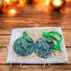 Handmade Oak Leaf Ornament-Nature-Inspired Green Leaf Decoration - Image 4