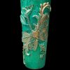 Steampunk Style Green Flower Vase Elegant Butterfly - Image 5