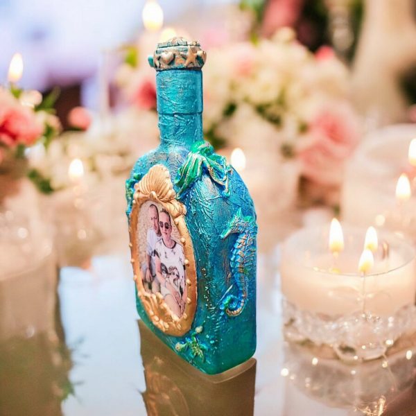 Personalised 20th Wedding Anniversary Bottle- Handcrafted Custom Gift - Image 3