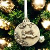 Handcrafted Cherub Ornament Set- Antique Gold Christmas Decoration - Image 4