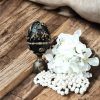 Handcrafted Gold and Black Decorative Egg
