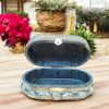 Handcrafted Antique-Style Decorative Oval Trinket Box - Image 3