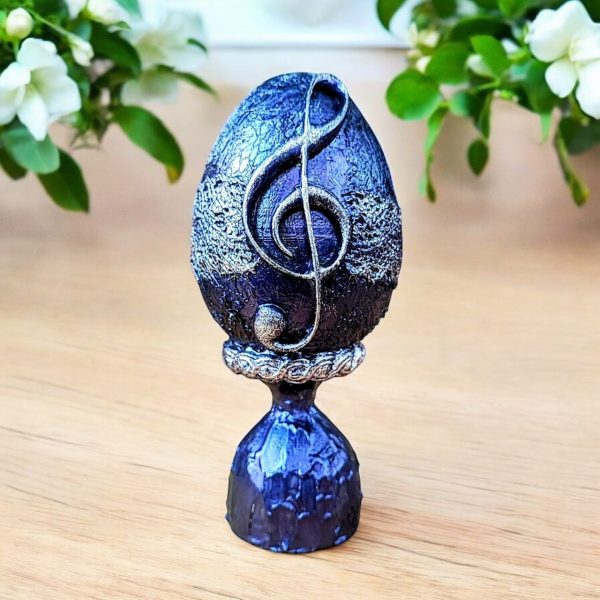 Handmade Musical Note Decorative Egg