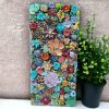 Handcrafted Clay Floral Wall Art