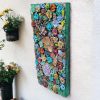 Handcrafted Clay Floral Wall Art - Image 2